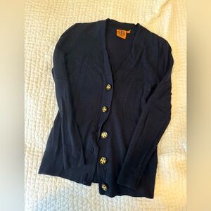 Tory Burch navy cardigan